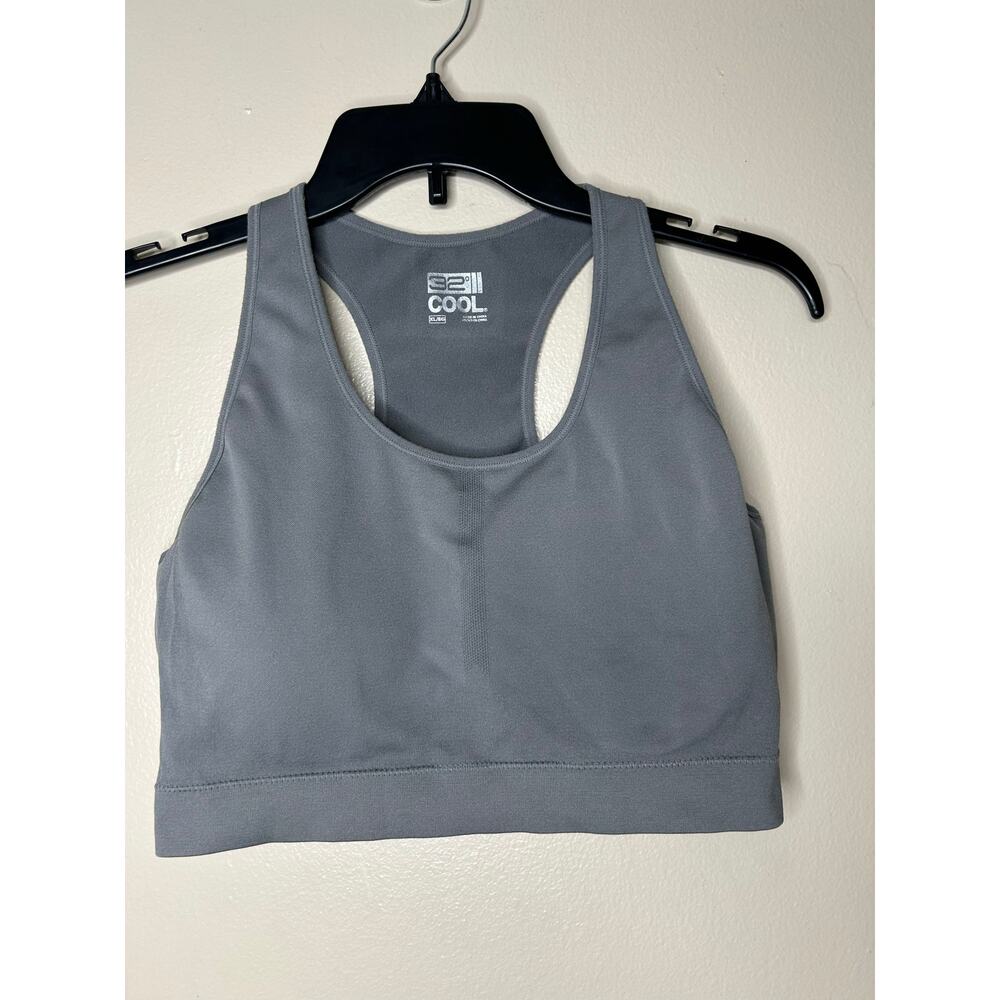 Women’s Size XL 32 Degrees Cool Gray Sports Bra Padded Wireless Bra